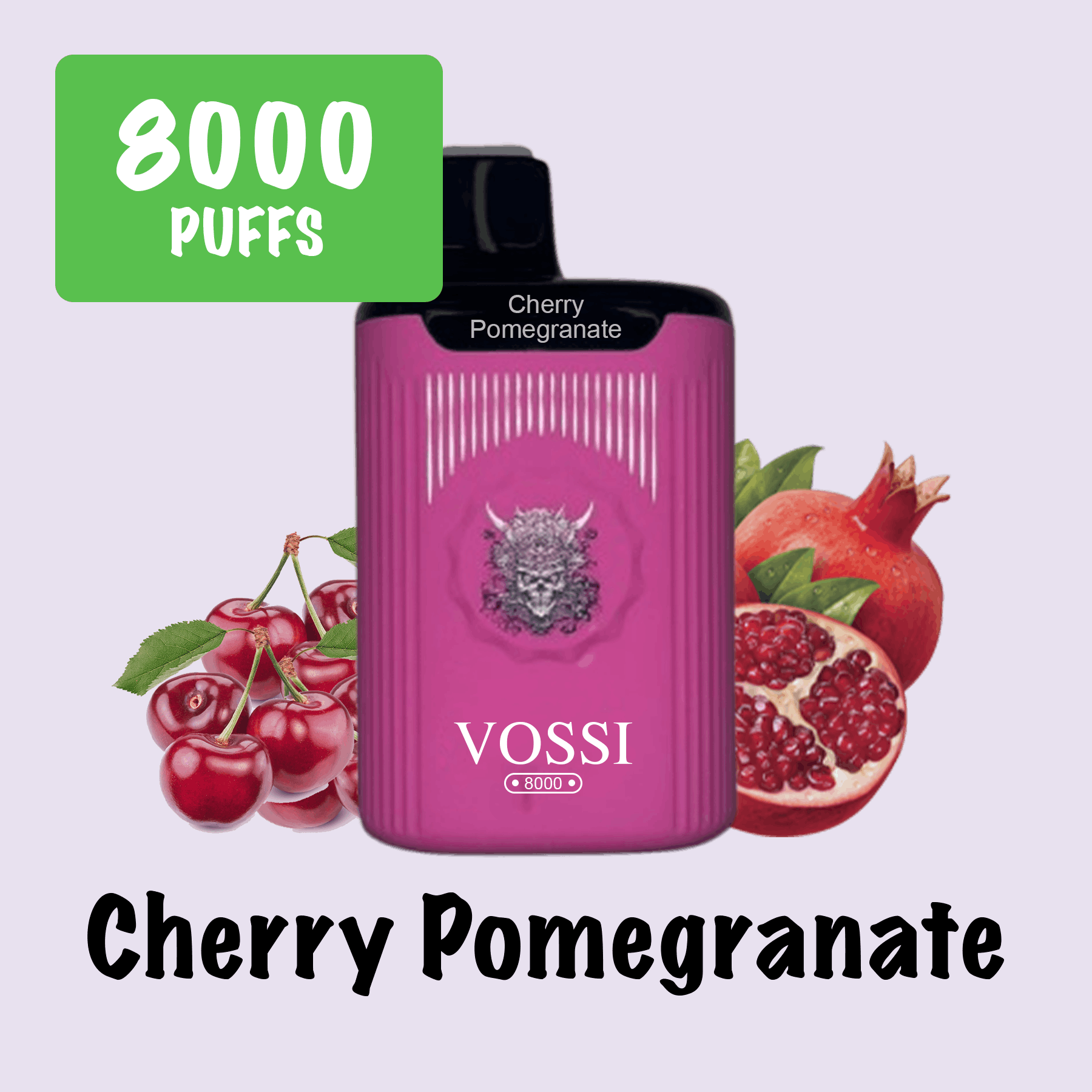 CHERRY POMEGRANATE – VOSSI – 8000 PUFFS